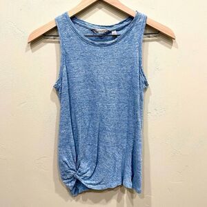 Athleta Knot Zephyr Blue Tank Top - Size: XXS